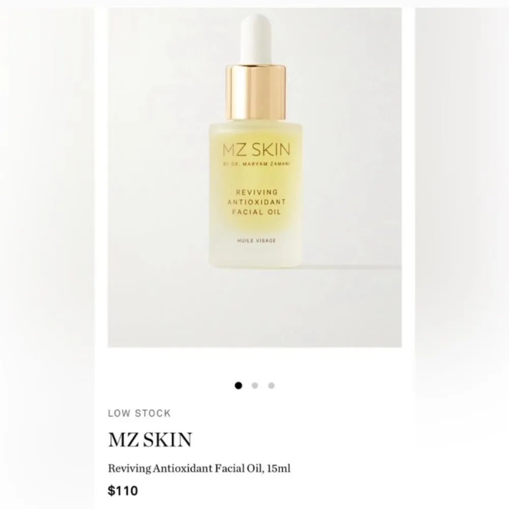 MZ Skin Reviving Antioxidant Facial Oil